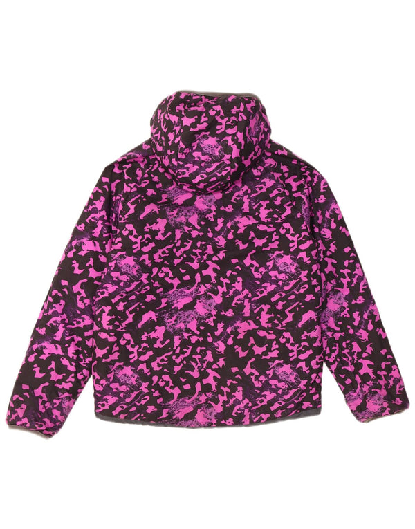 The North Face Girls Hooded Reversible Jacket 9-10 Years Medium Black