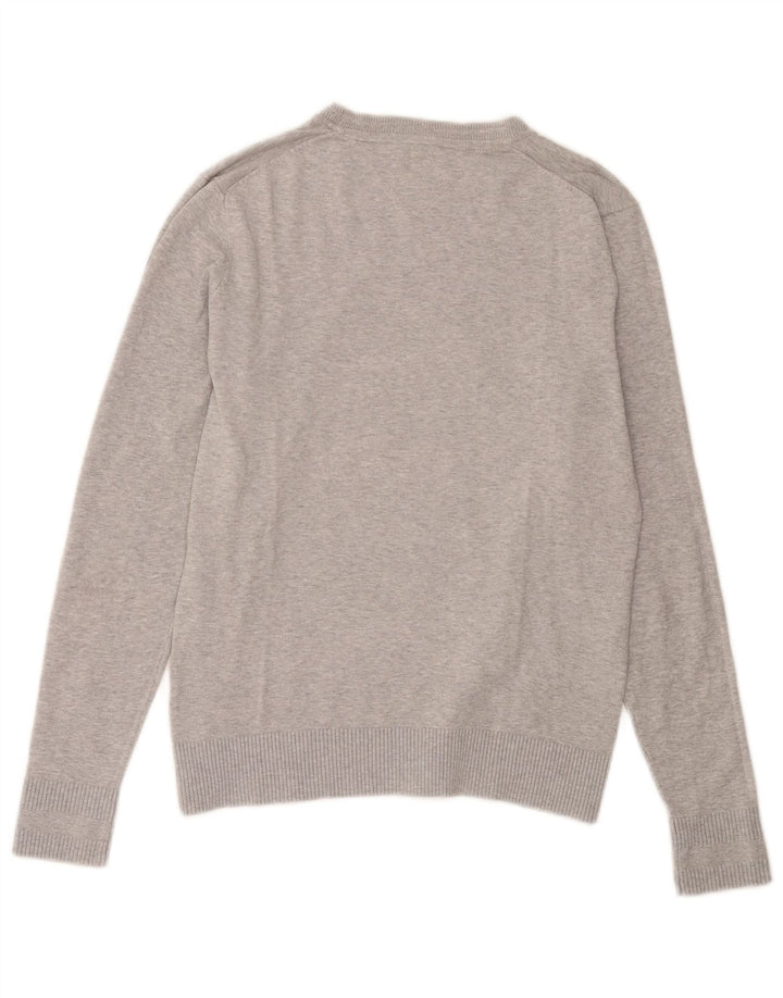 Tommy Hilfiger Herre Crew Neck Jumper Sweater Medium Grå Bomuld
