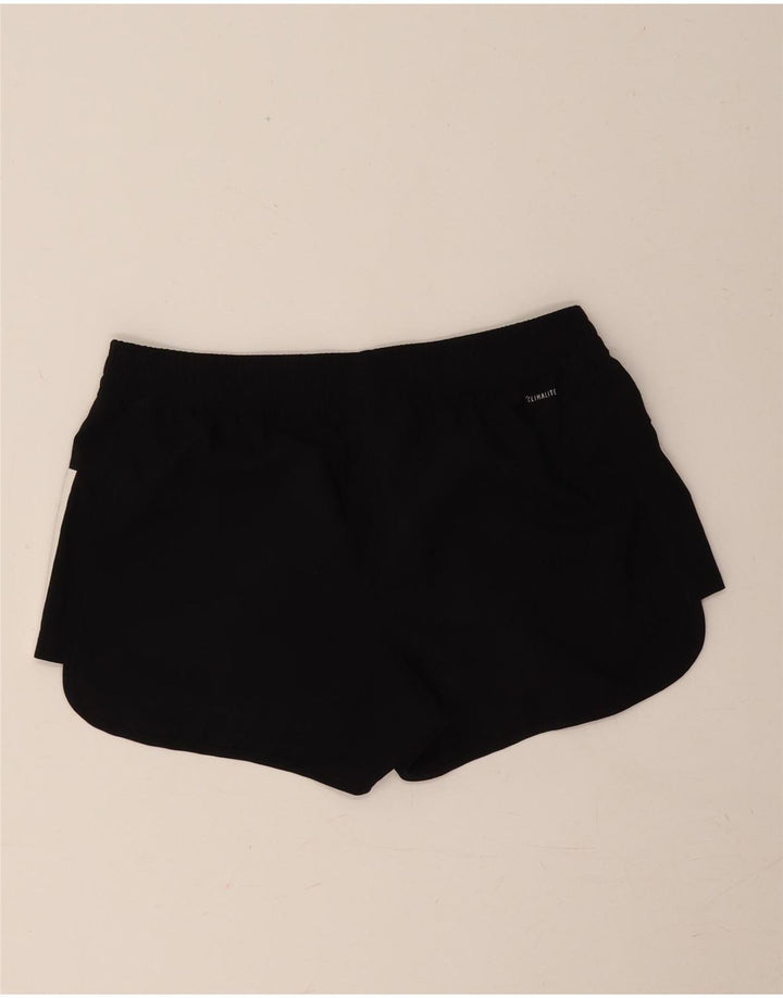 Adidas Womens Climalite Sportshorts UK 12/14 Medium Black Polyester