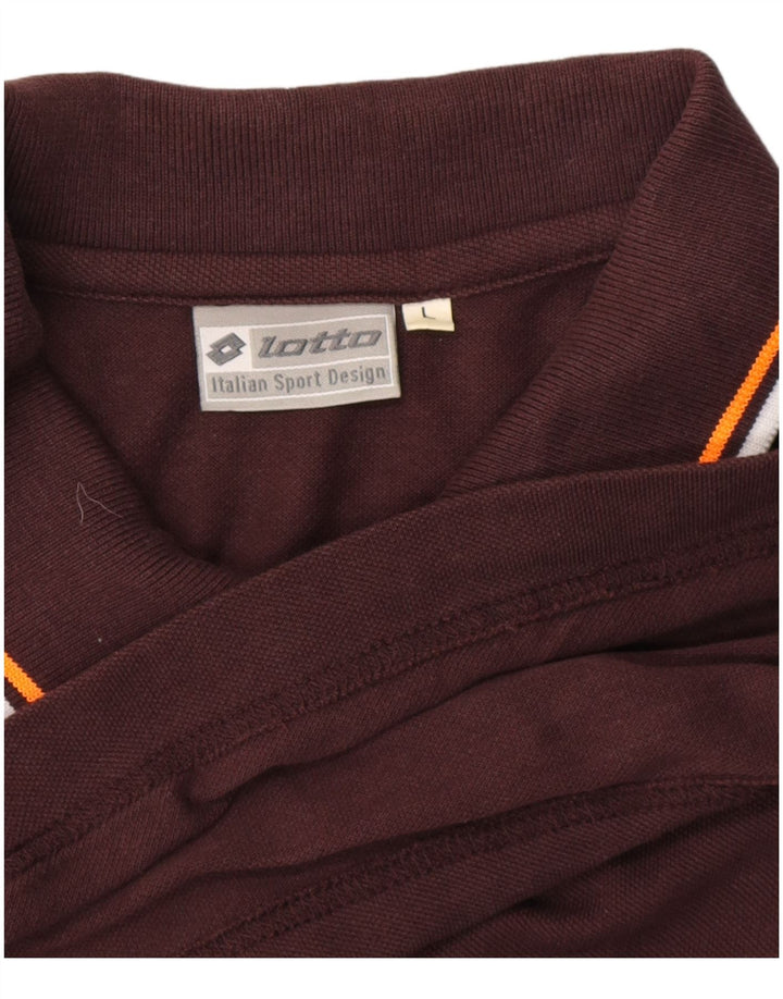 LOTTO Polo skjorte til mænd Large Burgundy