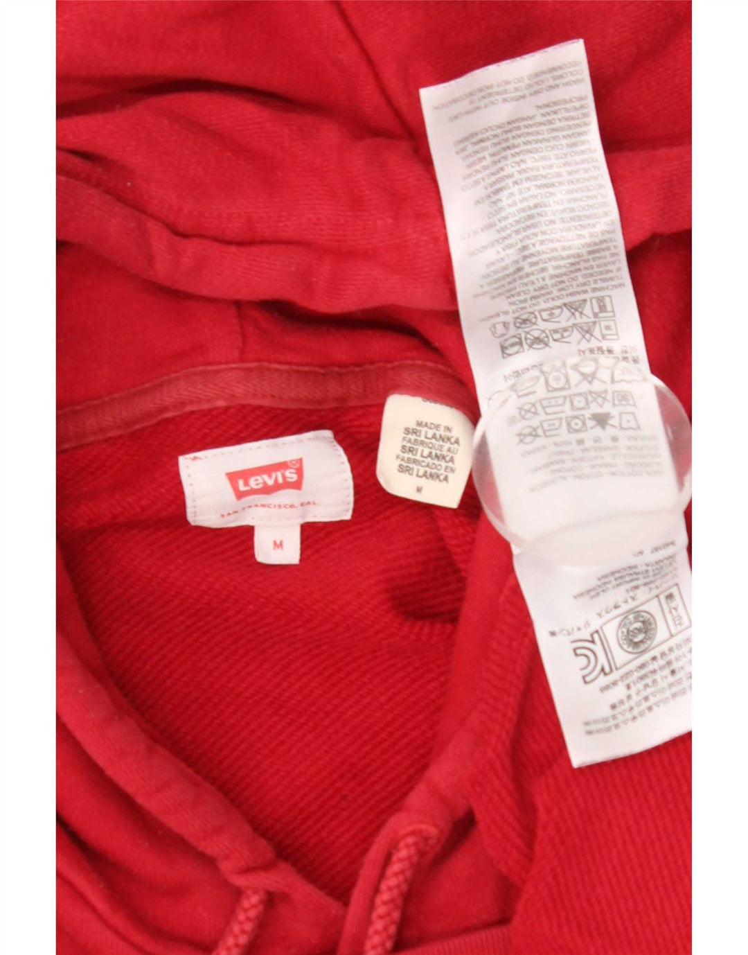 Levi's Grafisk hættetrøje til mænd Medium rød bomuld
