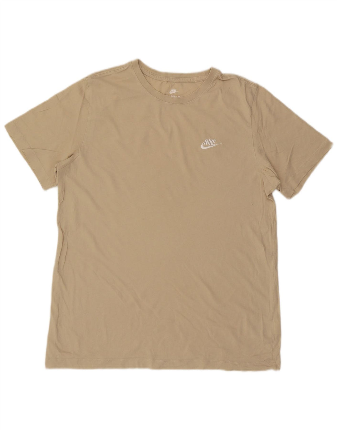 Nike T-shirt top til mænd, stor beige bomuld