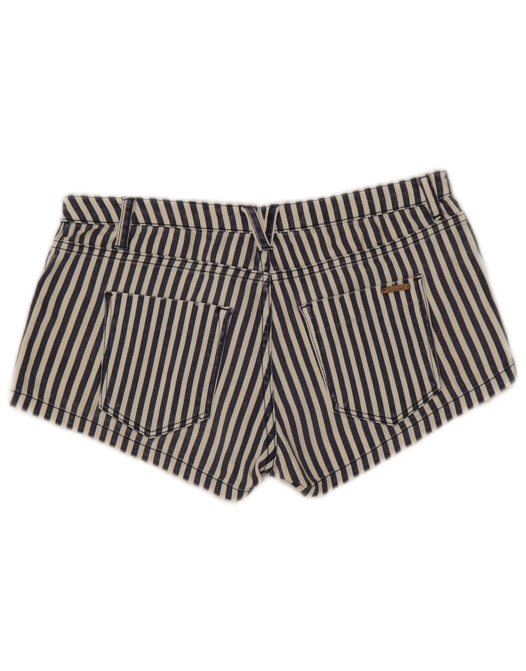 Zara Womens Hot Pants EU 38 Small W28 Navy Blue Pinstripe