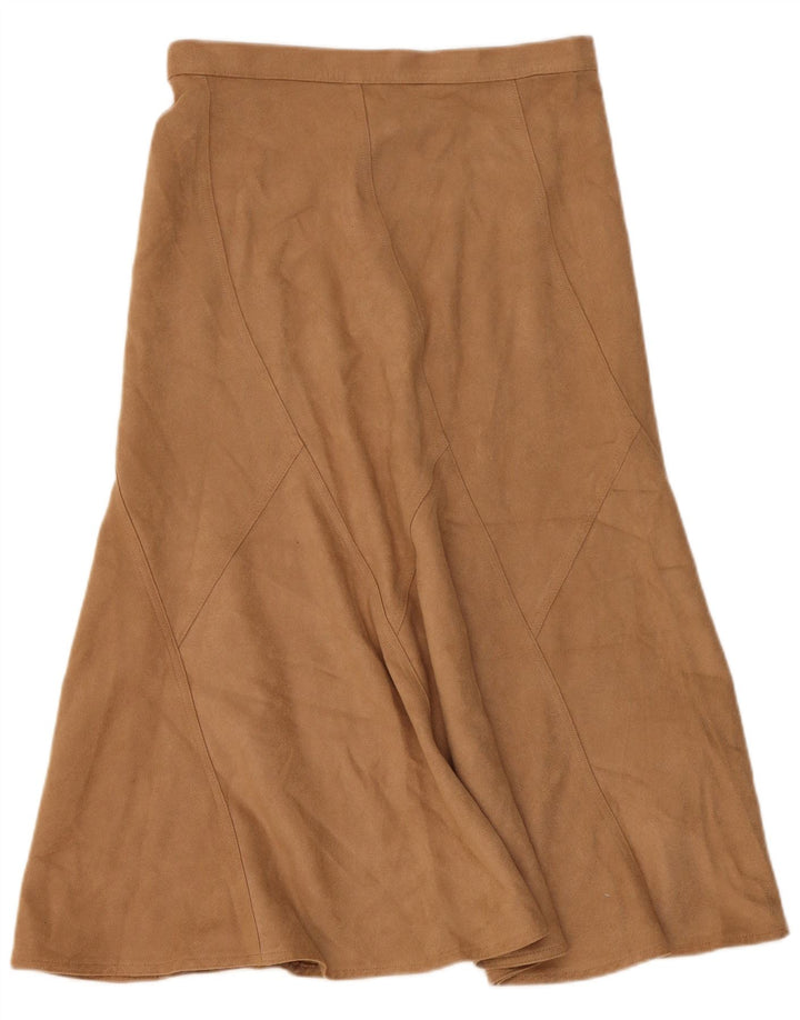 Marks & Spencer A-line nederdel til kvinder UK 12 Medium W32 Beige Polyester
