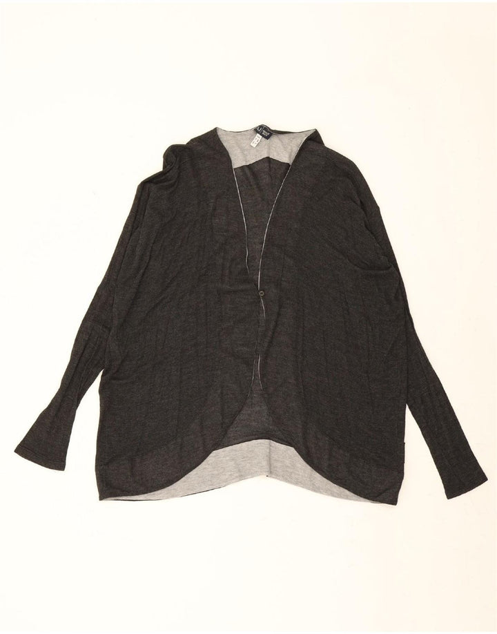 ARMANI JEANS Womens Cardigan Sweater EU 44 XL Grey Cotton Vintage Armani Jeans and Second-Hand Armani Jeans from Messina Hembry 