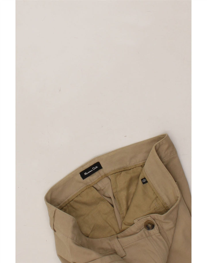 MASSIMO DUTTI Womens Slim Casual Trousers EU 42 Large W32 L32 Beige Vintage Massimo Dutti and Second-Hand Massimo Dutti from Messina Hembry 
