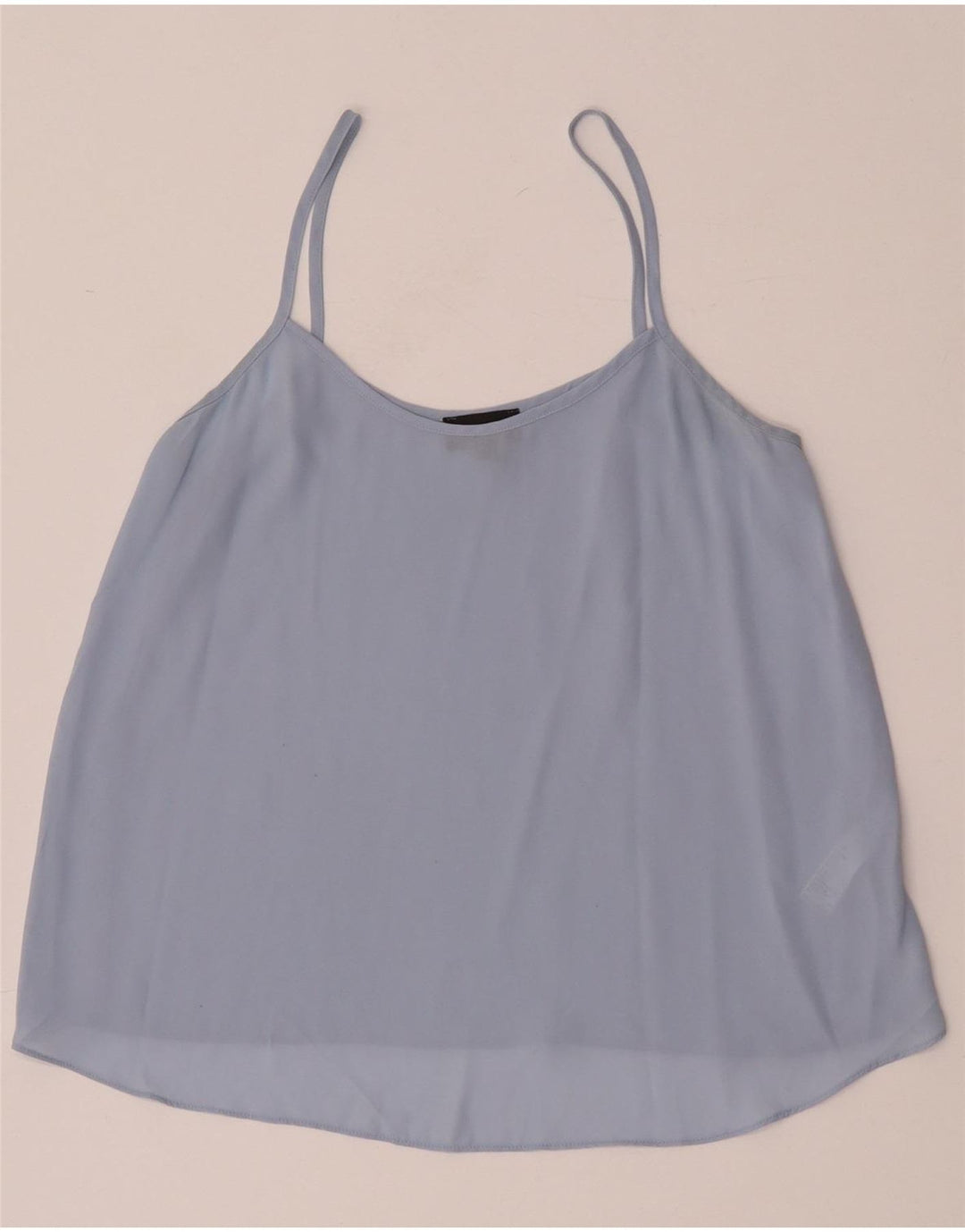 Topshop Dame Oversized Cami Top UK 8 Small Blue Polyester