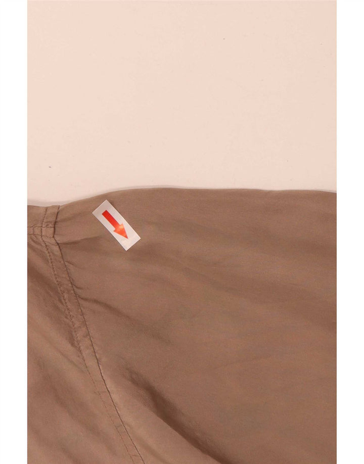 Vintage Dame Longline Oversized Skjorte IT 44 Medium Beige
