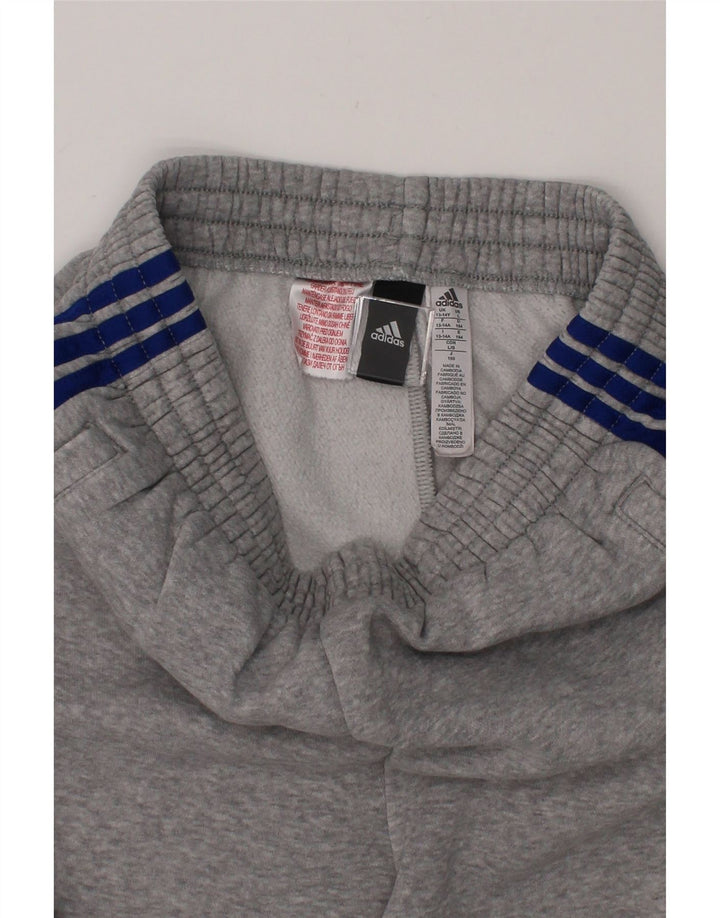 ADIDAS Boys Tracksuit Trousers 13-14 Years  Grey Cotton Vintage Adidas and Second-Hand Adidas from Messina Hembry 