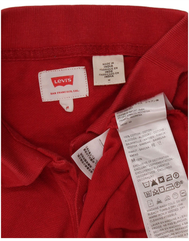 Levi's herre poloshirt Medium rød bomuld