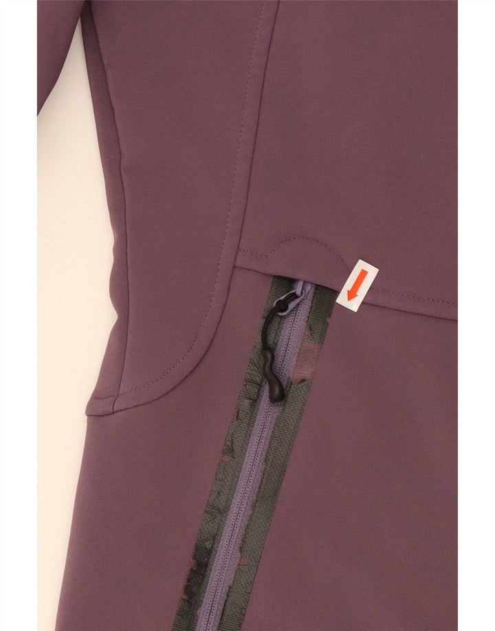 Jack Wolfskin Dame Windbreaker Jacket UK 8 Small Purple Polyester