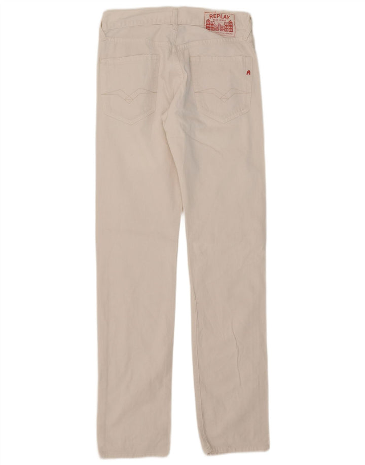 Replay Dame Slim Jeans W30 L34 Hvid