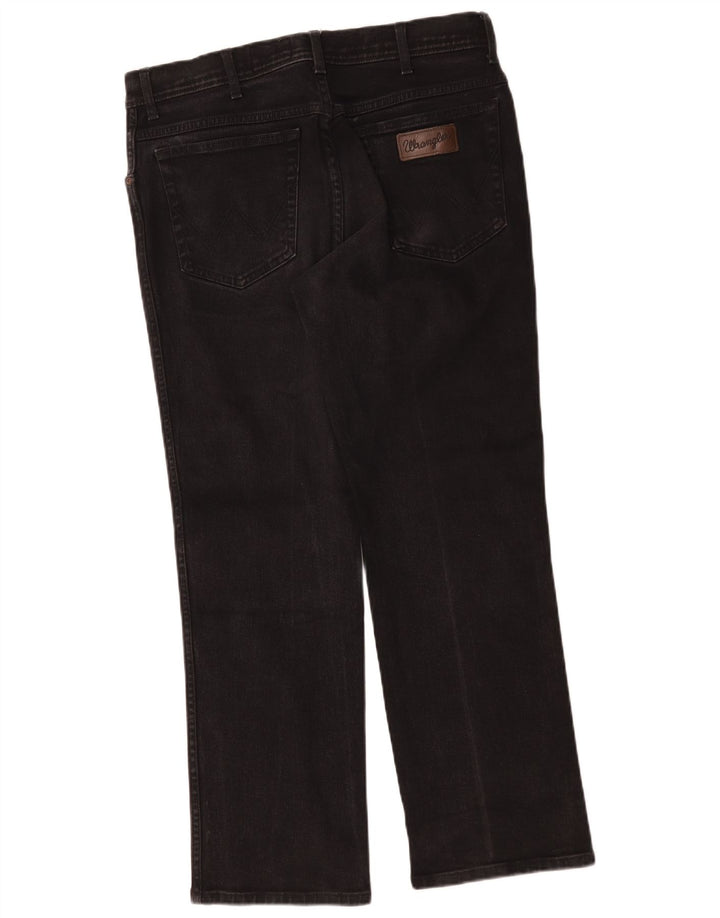 Wrangler Herre Texas Straight Jeans W35 L30 Sort Bomuld