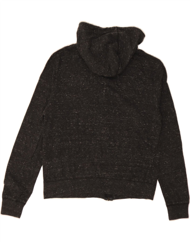 NIKE Womens Zip Hoodie Sweater UK 10 Small Black Flecked Vintage Nike and Second-Hand Nike from Messina Hembry 