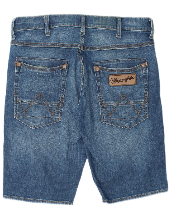 Wrangler Herre Crank Denim Shorts W31 Medium Blue Cotton