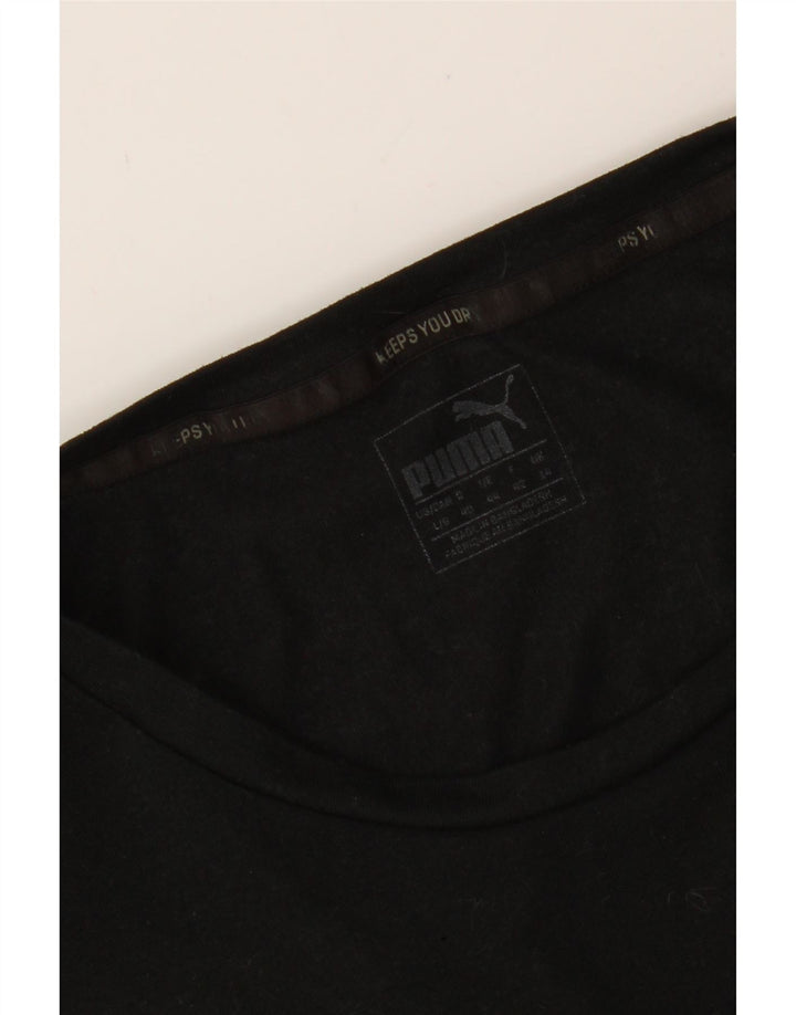 PUMA Womens Graphic T-Shirt Top UK 14 Large Black Vintage Puma and Second-Hand Puma from Messina Hembry 