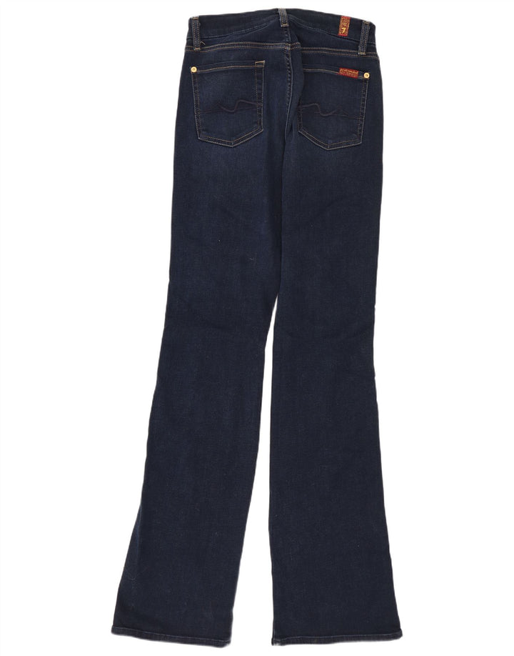 7 For All Mankind Dame Bootcut Jeans W26 L33 Marineblå Bomuld