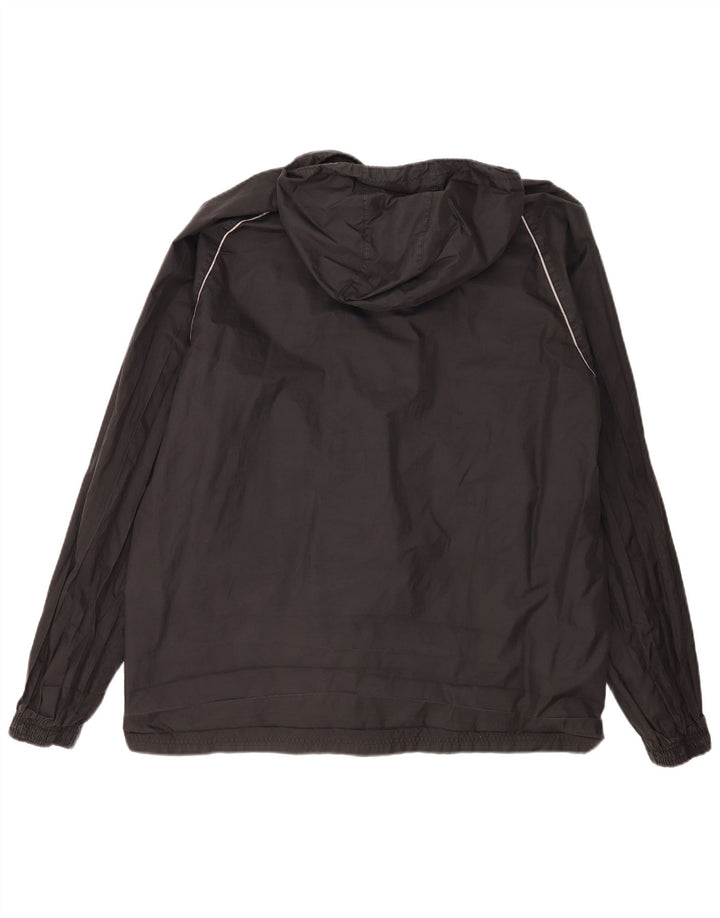 Adidas Regnjakke med hætte til mænd UK 42 XL sort nylon