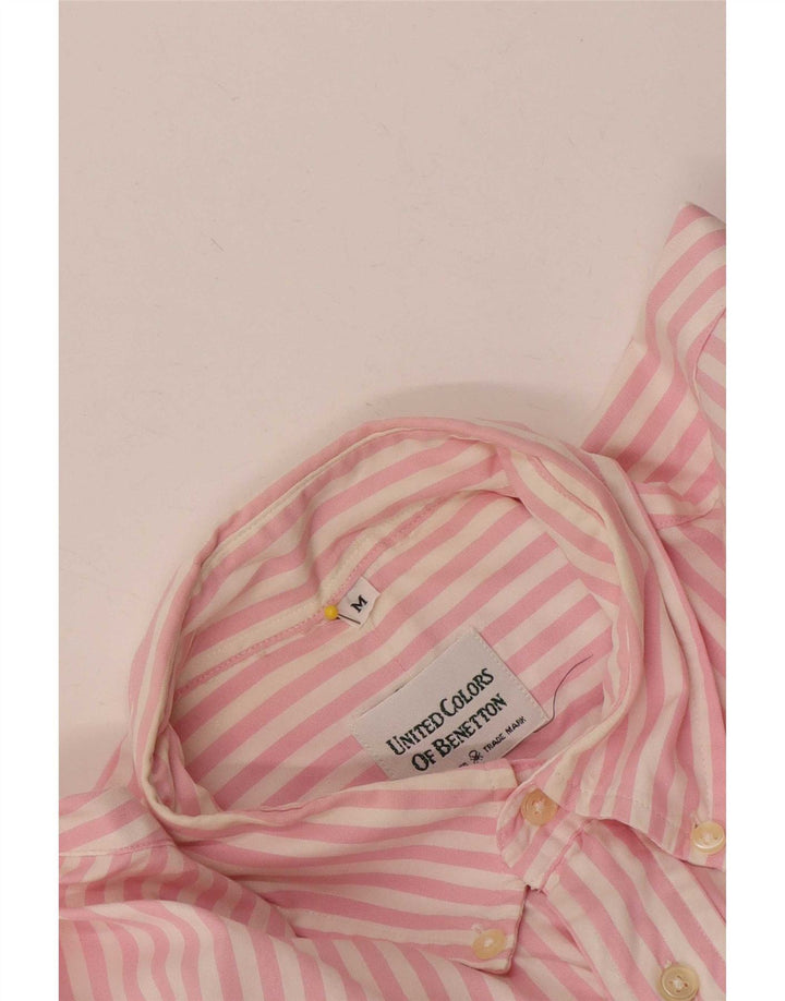 Benetton Herreskjorte Medium Pink Nålestribe