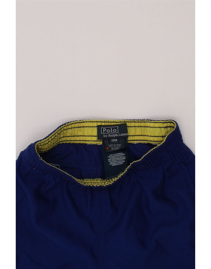 POLO RALPH LAUREN Baby Drenge Sportsshorts 12-18 Måneder Blå Polyester
