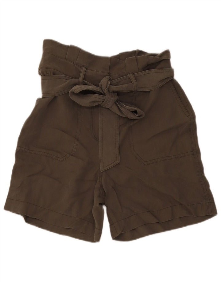 Boden Dame Casual Shorts UK 8 Small W30 Khaki Lyocell