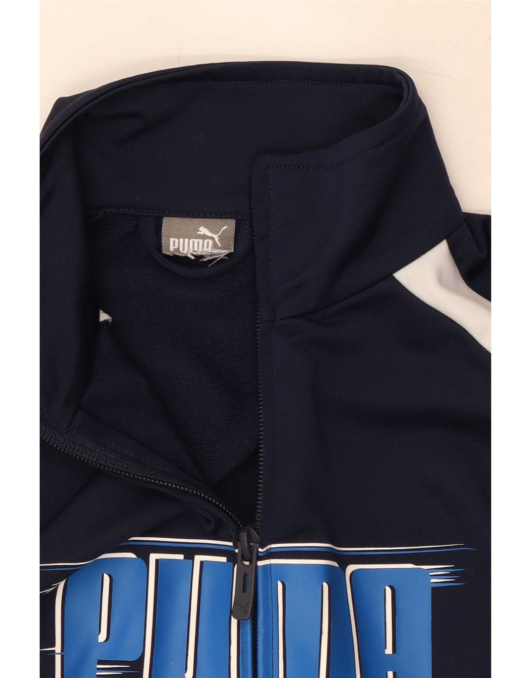 Puma Herre grafisk træningsdragt Top jakke Small Navy Blue Colourblock