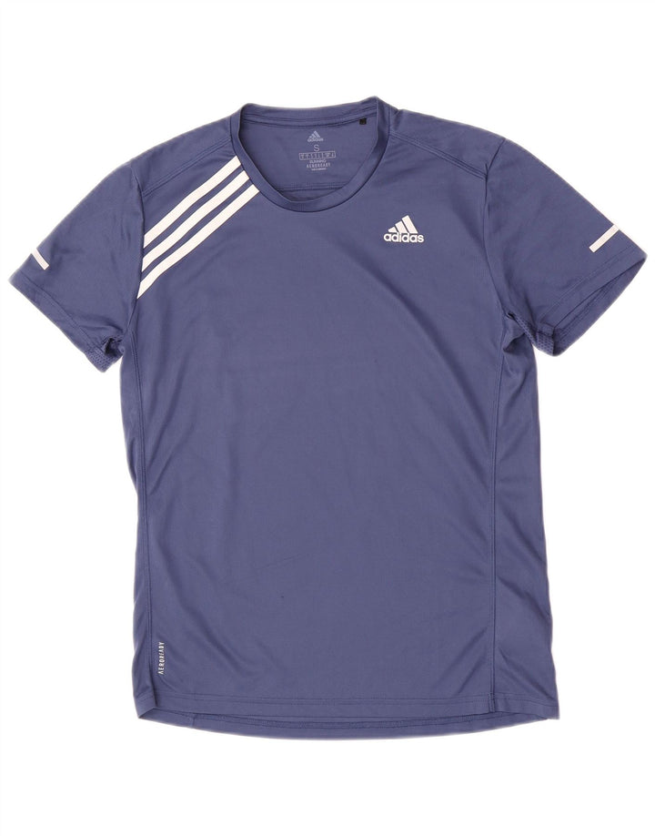 Adidas Aeroready T-shirt top til mænd, lille marineblå polyester