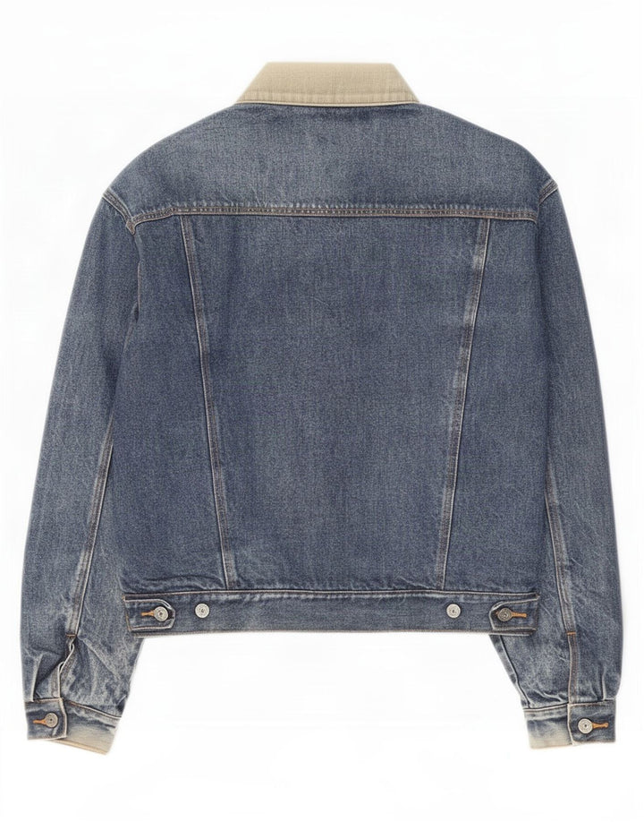 Vingar Herre denimjakke UK 42 XL Blå Colourblock