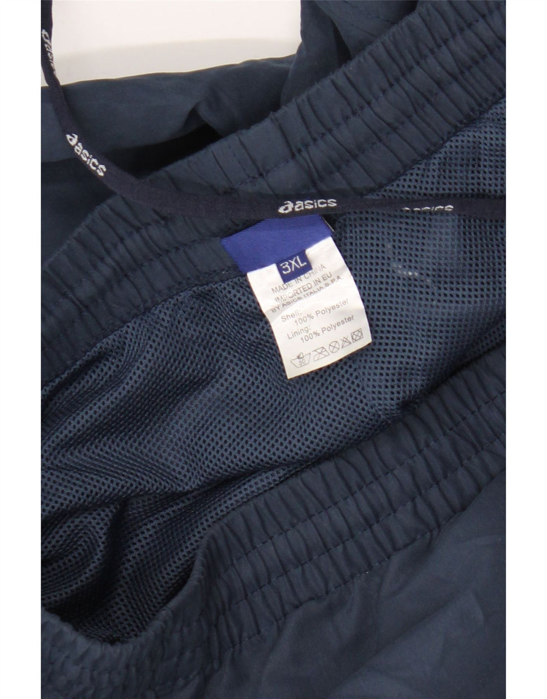 Asics Boys Tracksuit Bukser 15-16 år 3XL Navy Blue Polyester