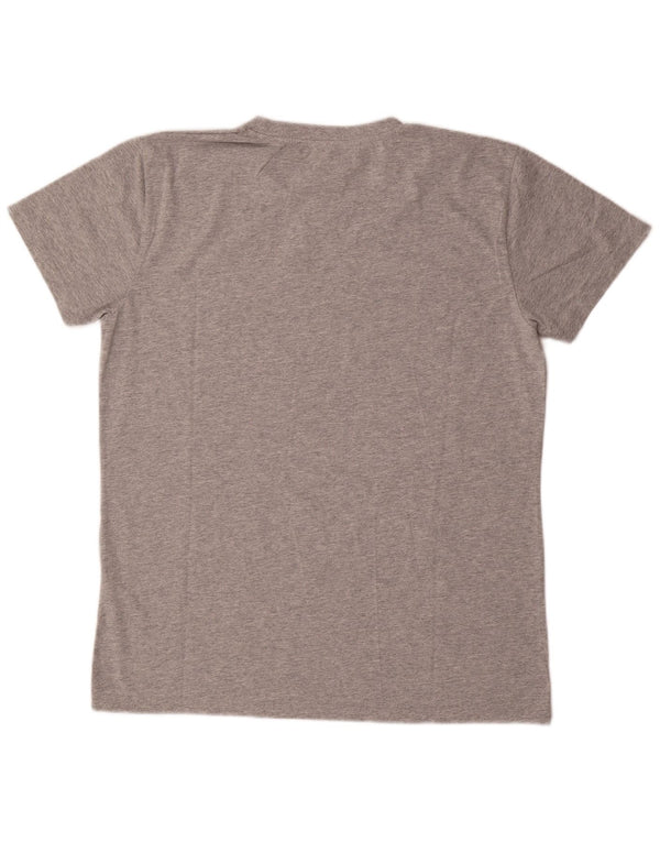 Asics Herre grafisk T-shirt Top Stor grå Flecked Bomuld