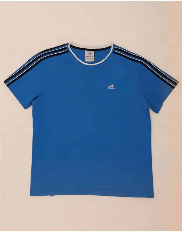 Adidas Herre T-Shirt Top UK 40/42 Medium Blue