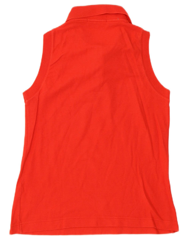 Fila ærmeløs poloshirt til kvinder IT 42 Medium rød bomuld