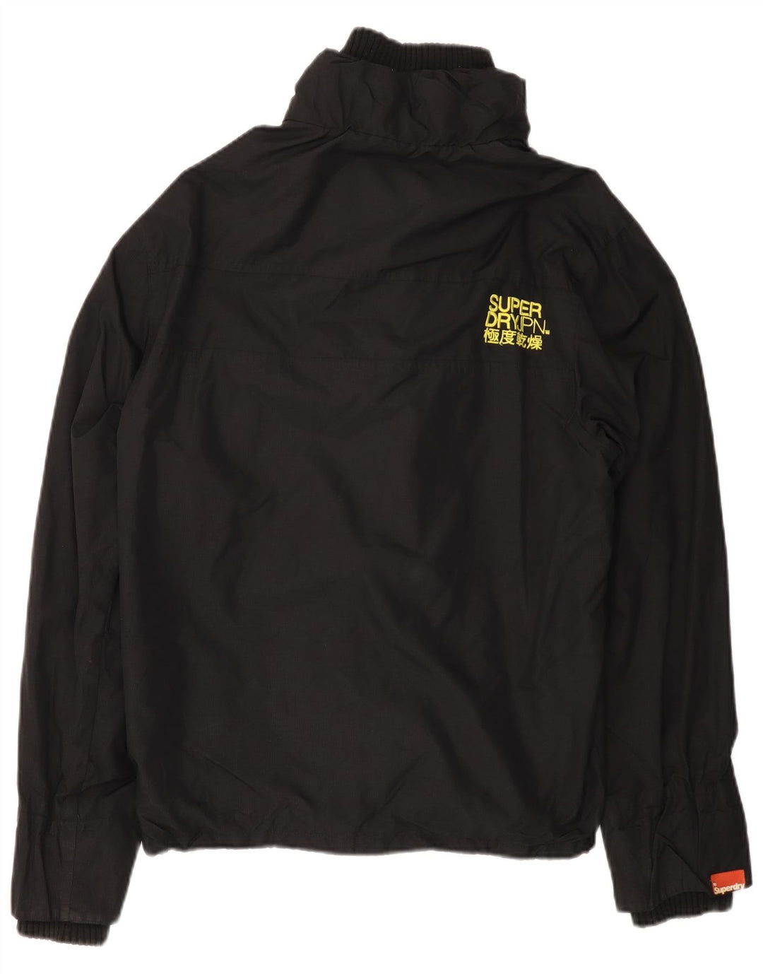 SUPERDRY Womens The Windcheater Windbreaker Jacket UK 18 XL Sort Nylon