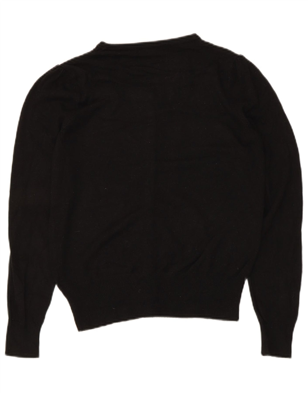 Zara Dame Cardigan Sweater UK 8 Small Black Viscose