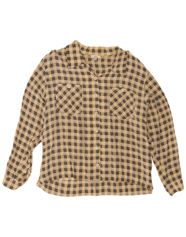 cherie Dameskjorte IT 52/54 2XL Beige Ternet Silke