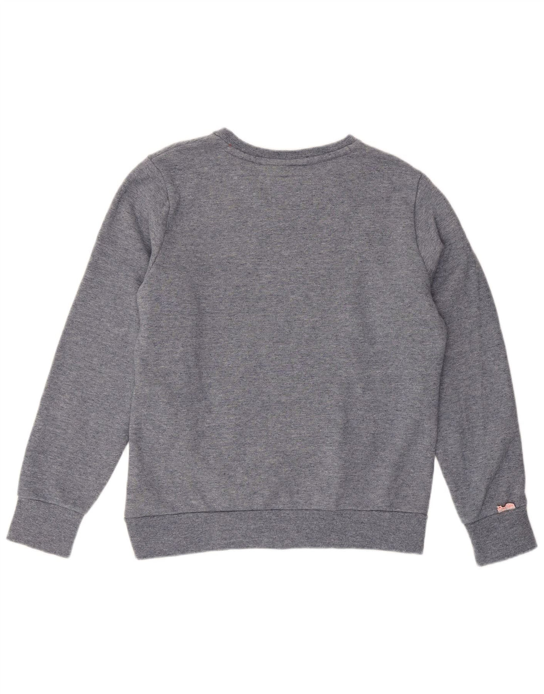 SUPERDRY Dame Sweatshirt Jumper UK 18 XL Grå Bomuld