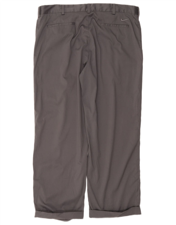 Nike Herre Dri Fit Pegged Chino Bukser W38 L29 Grå Polyester