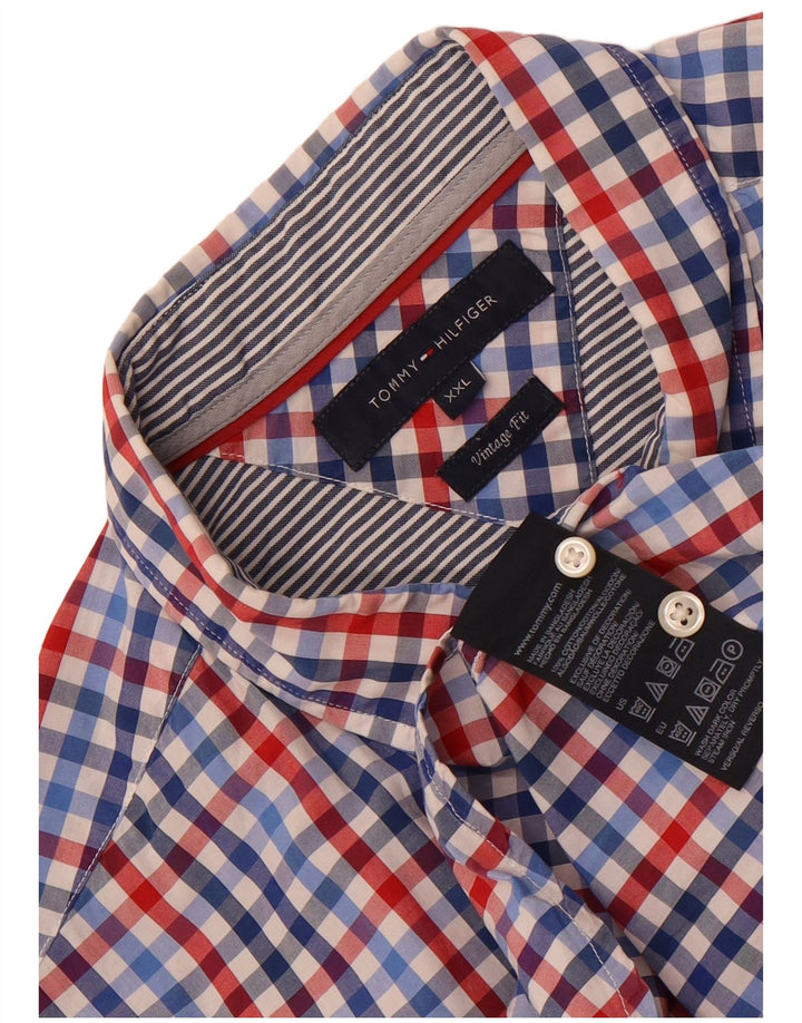 Tommy Hilfiger Herre Vintage Fit skjorte 2XL flerfarvet Gingham Bomuld