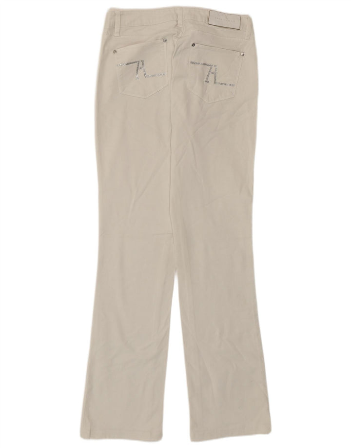 Zara Dame Straight Jeans EU 40 Medium W30 L30 Hvid Bomuld