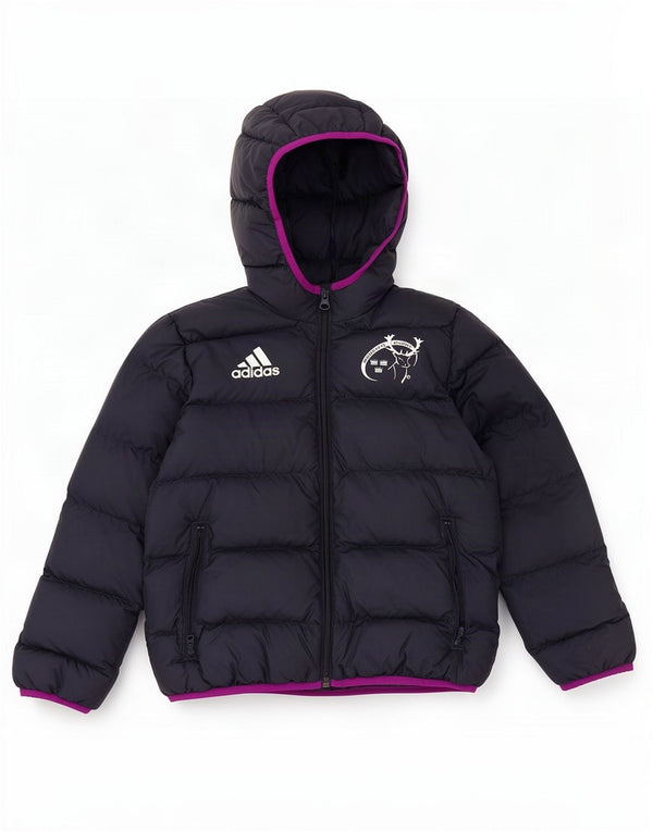 Adidas piger Munster Rugby hættepolstret jakke 7-8 år marineblå