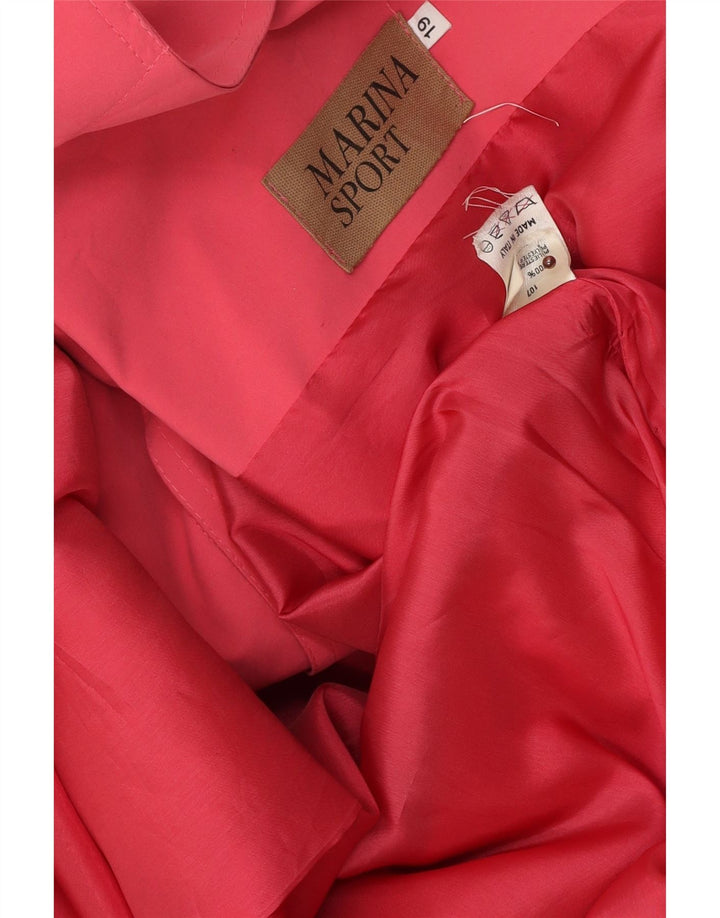 Marina Sport Dame Oversized Overfrakke Størrelse 19 Lille Pink Polyester