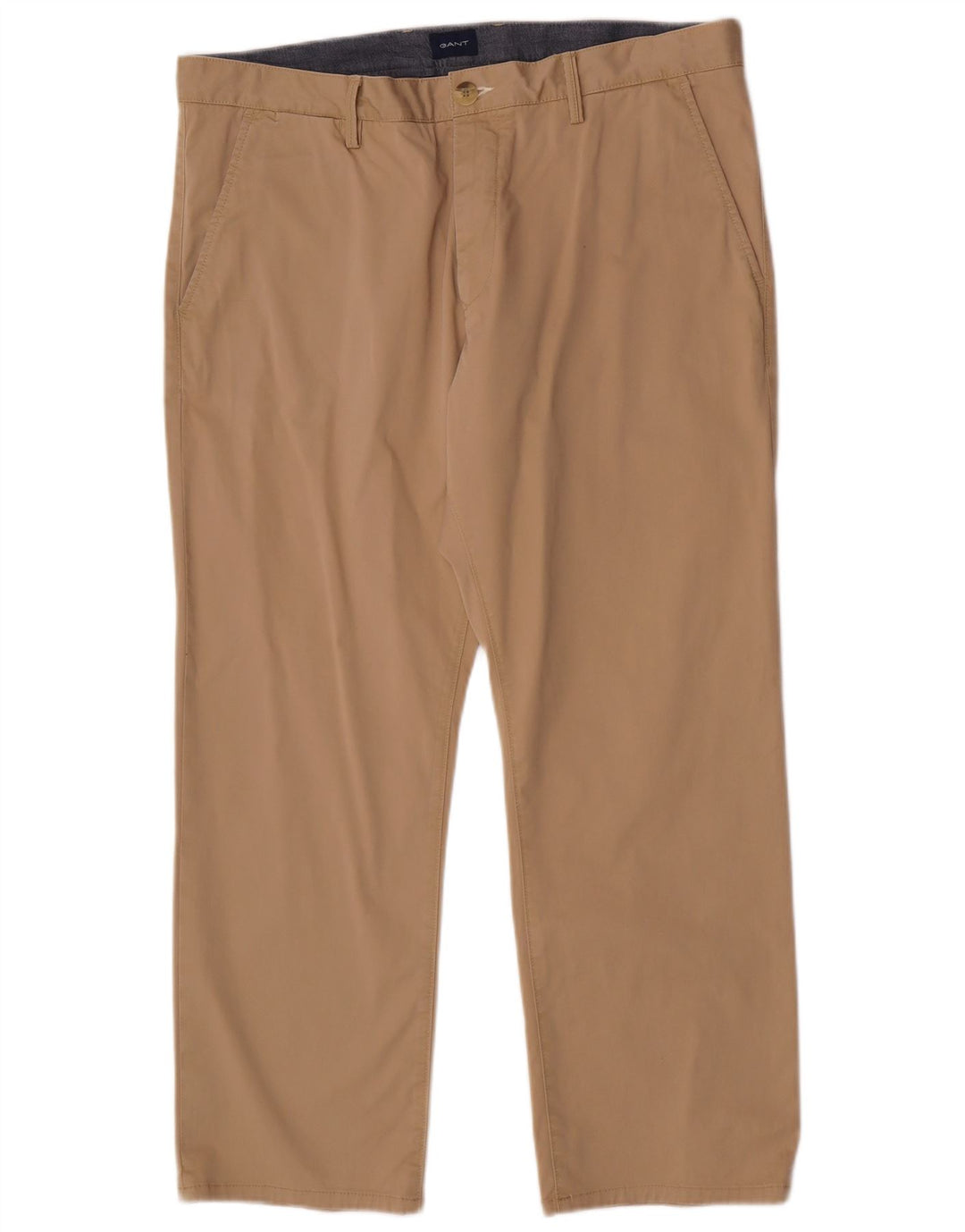Gant Herre Regular Fit Chinobukser W38 L28 Khaki Bomuld