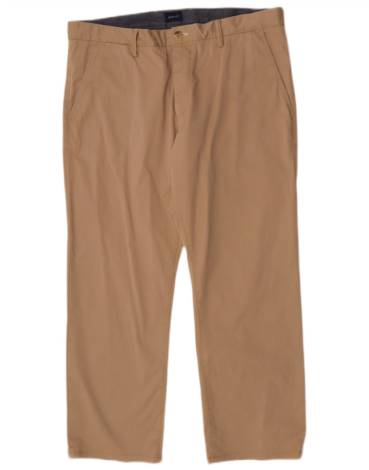 Gant Herre Regular Fit Chinobukser W38 L28 Khaki Bomuld