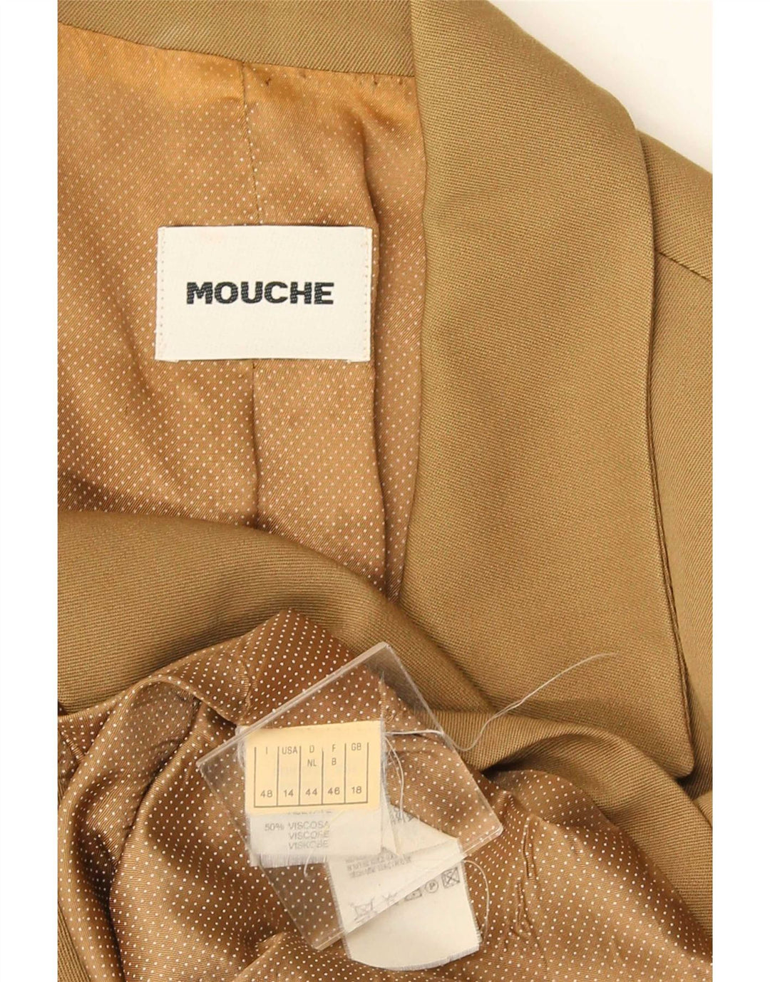 Mouche Dame Dobbeltradet Blazer Jacket UK 18 XL Khaki