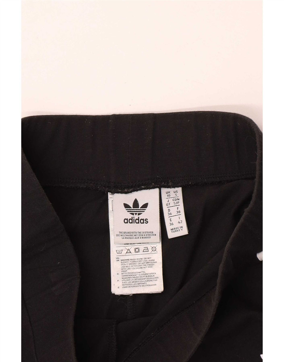 Adidas Dame Leggings UK 10 Small Black Bomuld