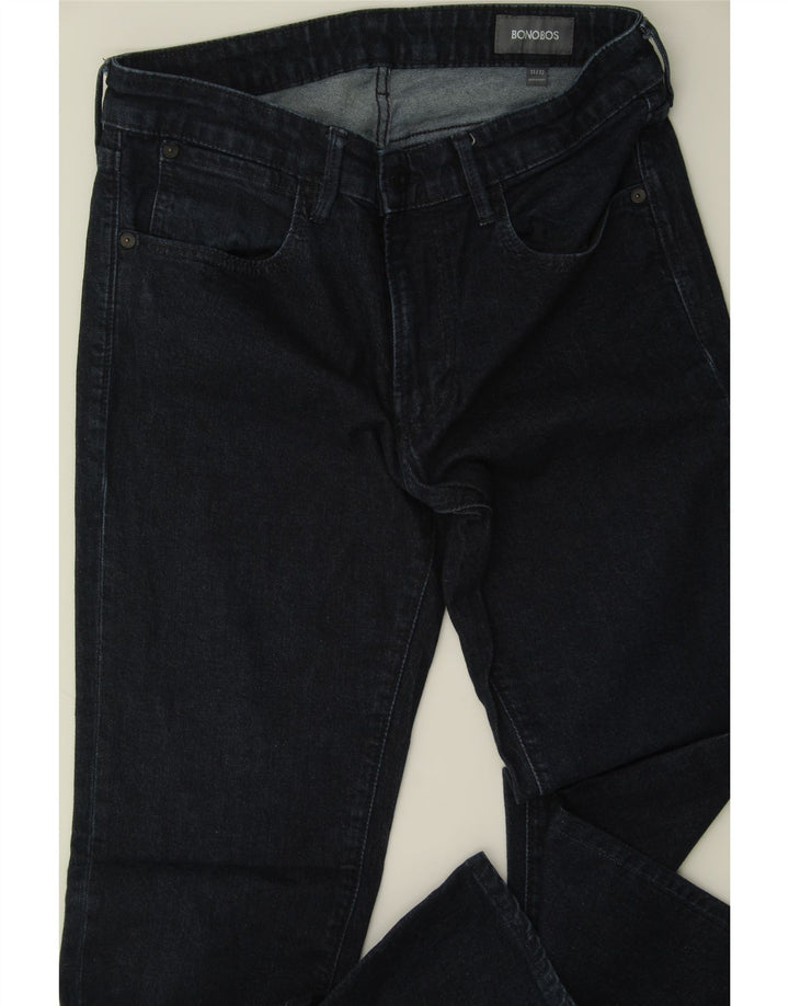 BONOBOS Mens Straight Jeans W31 L32 Navy Blue Cotton Vintage BONOBOS and Second-Hand BONOBOS from Messina Hembry 