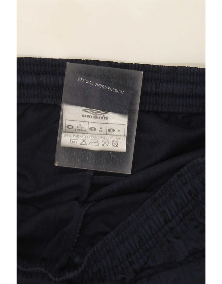 Umbro Herre grafiske sportsshorts Medium marineblå stribet polyester