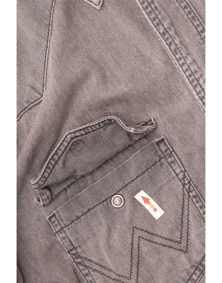 Wrangler denimskjorte til mænd, stor grå bomuld
