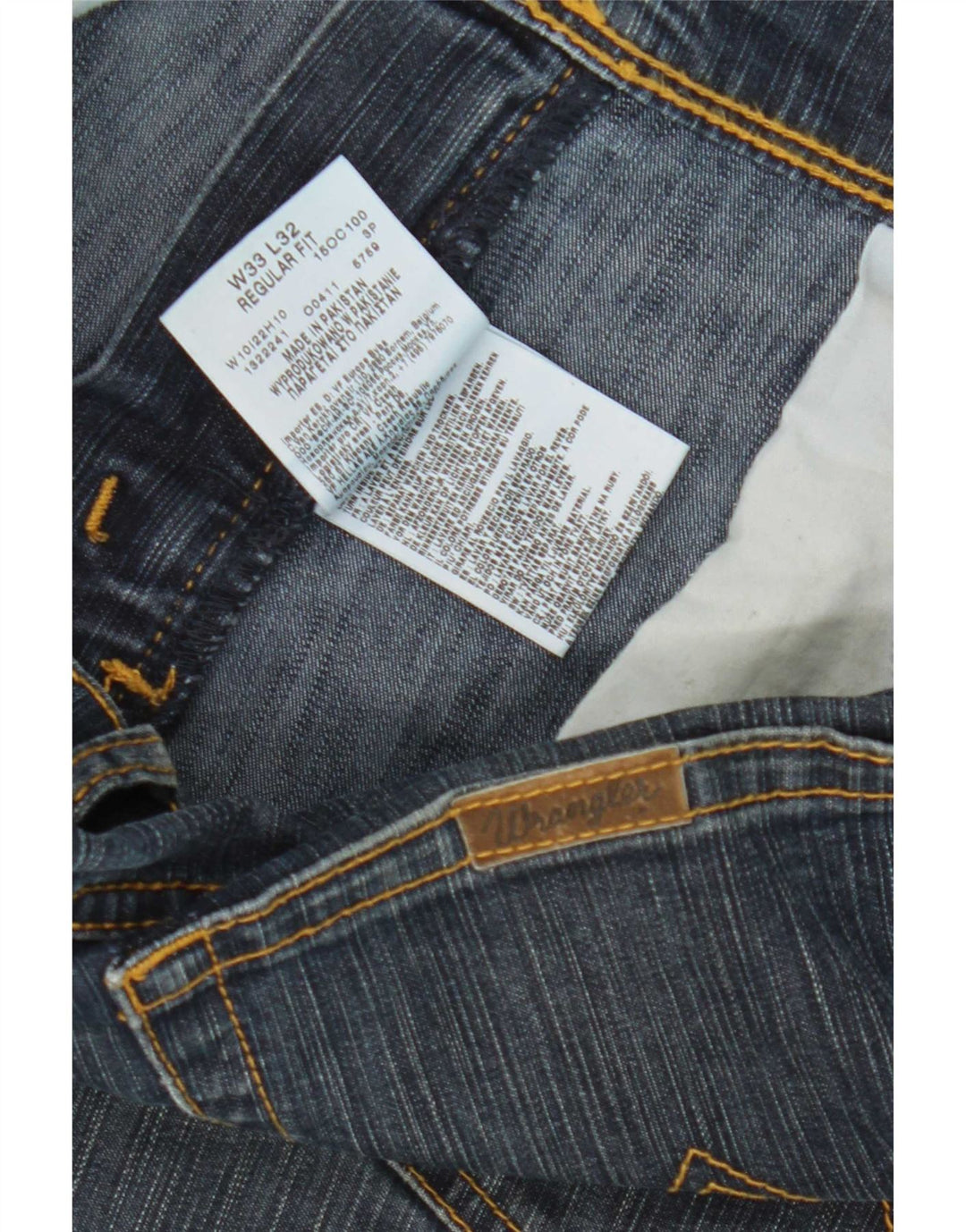 Wrangler Womens Regular Fit Straight Jeans W33 L32 Marineblå Bomuld
