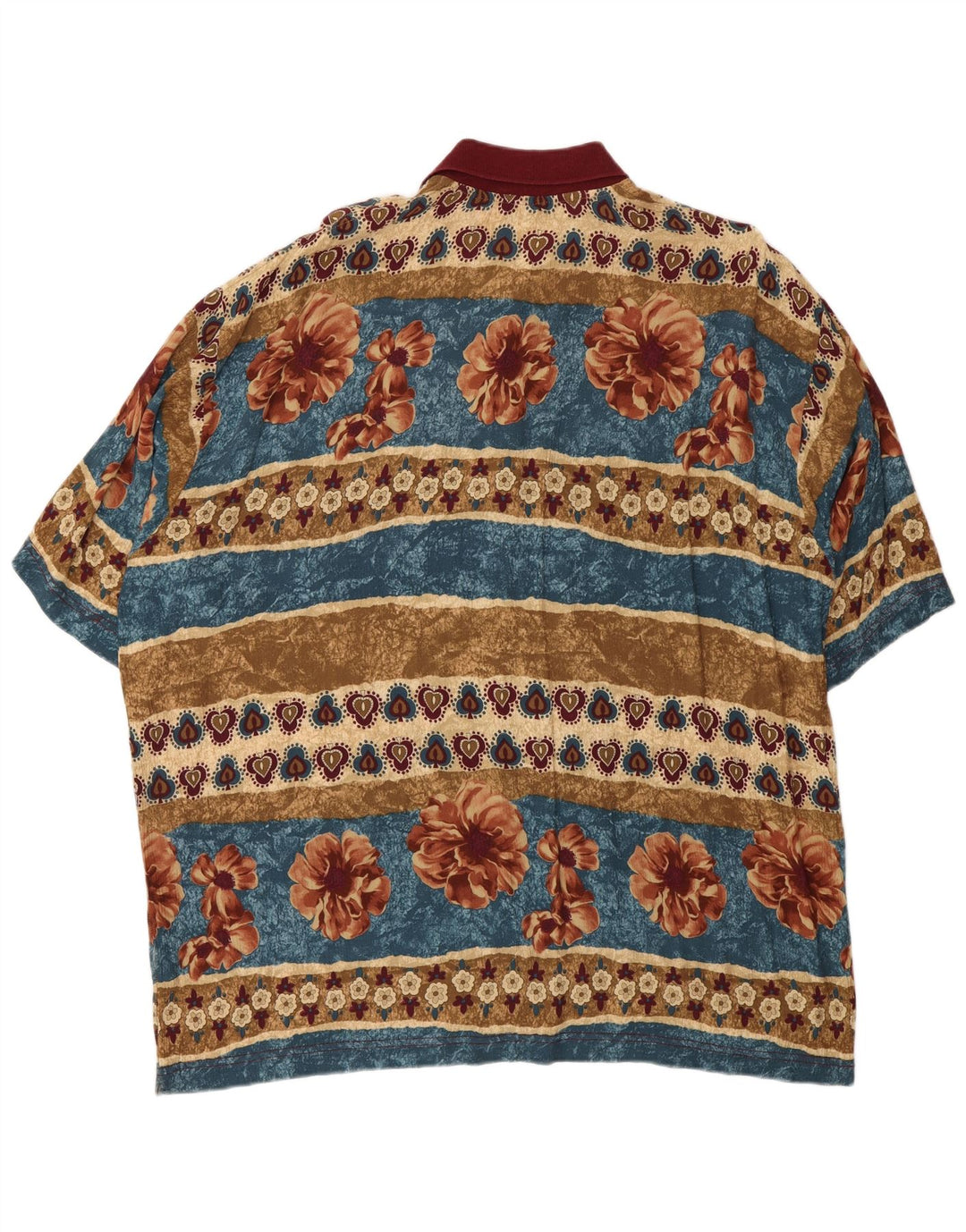 Bramante Polo Shirt til mænd 2XL flerfarvet blomster